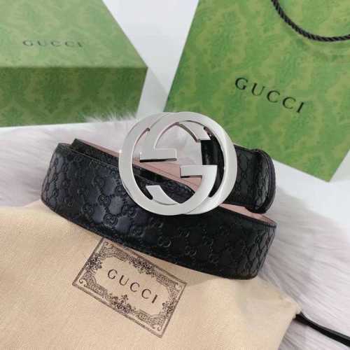 Gucci古奇 原单正品 Guccl经典皮带压花 尺寸3.8Cm海外原单货，意大利创作，配以双G互扣金属扣，原版皮纹拿的走图片拿不走的品质，升级后与正品零距离，