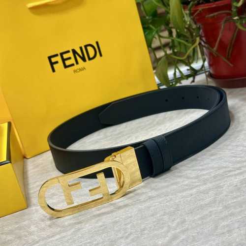 Fendl 芬迪 宽35Mm 原单双面头层牛皮制作 搭配原单纯铜尾夹旋转扣五金 奢华优雅 商务休闲百搭款 顶级做工 高清实拍 品质保证
