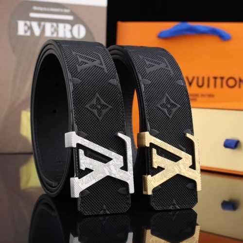 路易威登冲孔秘原单高端品质专柜官网同步宽度3.8冲孔精美扣头意大利进口头层原版花纹纹理消晰真实感超强打造全新的视觉3D郊果高档客户入手送礼自用佳品 长度100一