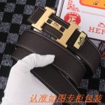 品名：爱马仕 原单 材料：百分百头层牛皮，保证真皮。专柜原单品质、做工精细，送人自用首选 包装： 请认准如图专柜包装，赠送打孔器，银联发票，宽度3.8Cm