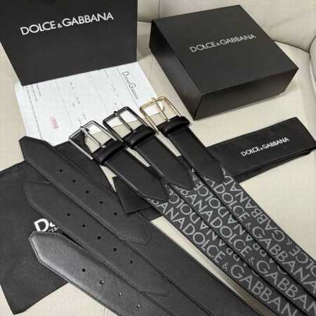 Dg，宽4.0Cm Dolce&Gabbana 全新小牛皮腰带，满载干练态度。滚轴针扣搭扣尽显巧思 - 点击图像关闭