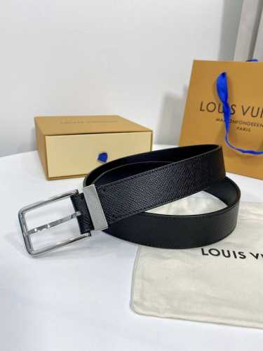 配全套包装礼盒 Louis Vuitton 原单品质经典款腰带，意大利进口原版头层牛皮，精品纯铜针扣，时尚百搭永不过时，宽度3.5Cm