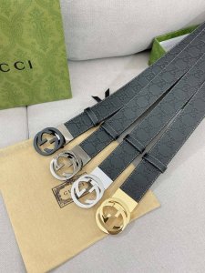 Gucci.古驰 全套包装 3.8Cm 专柜正品1:1完美复刻. 原版带身, 搭配精品扣，触感厚实，印花图案清晰.