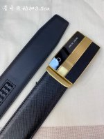 特 万宝龙男士自动腰带- 宽度34Mm 316精品钢扣 精工打造 手感柔软 可以裁剪