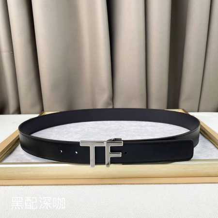 男士Tf 汤尼.福特 牛皮。柔软细腻，百搭大方，宽3.5Cm 、 官网同步，纯铜五金，可裁剪设计！ - 点击图像关闭