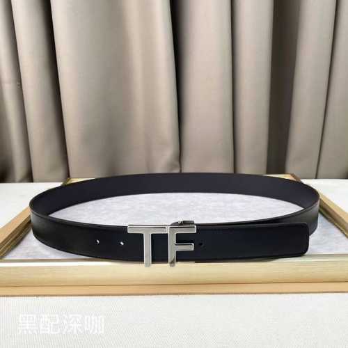 男士Tf 汤尼.福特 牛皮。柔软细腻，百搭大方，宽3.5Cm 、 官网同步，纯铜五金，可裁剪设计！