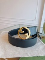 特 新品Gucci古驰法国原厂进口皮料，黑色小牛皮 品质毋庸置疑 没有更好 只有最好 宽4.0㎝