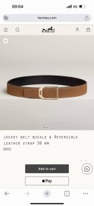 特 Jockey Belt Buckle & Reversible Leather Strap 38Mm