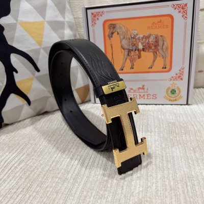 品名：爱马仕.Hermès 原单 材质：原单牛皮腰带 百分百头层牛皮腰带保证真皮，24K纯钢扣，专柜原单品质、做工精细，时尚大牌，送人自用首选 包装： 请认准如
