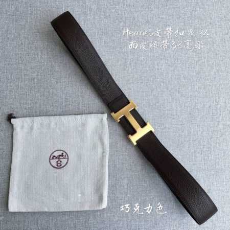 特 爱马仕 专柜在售爆款 感谢客户反馈实拍图，顶级货 自己看细节 3.8Cm都有货 码数齐 - 点击图像关闭