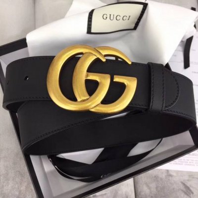 配送专柜全套礼盒包装。.配专柜包装，古奇Gucci 带身3.0 3.5 3.8Cm 独家定制进口双面头层牛皮搭配复古金Gg扣官网同步 畅销爆款，原单品质手感极佳
