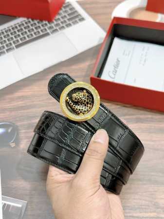 卡地亚豹头原单品质进口小牛皮革！宽度：3.5Cm。818811 - 点击图像关闭