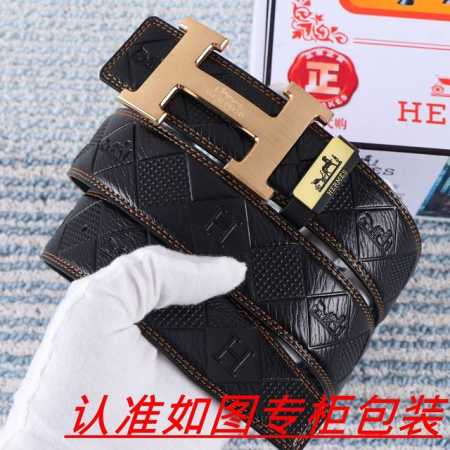 品名：爱马仕...原单 材料：百分百头层牛皮，保证真皮。24K纯钢扣双面可用专柜同等质量， 送人自用首选 包装： 请认准如图专柜包装，赠送打孔器，银联发票，宽度 - 点击图像关闭