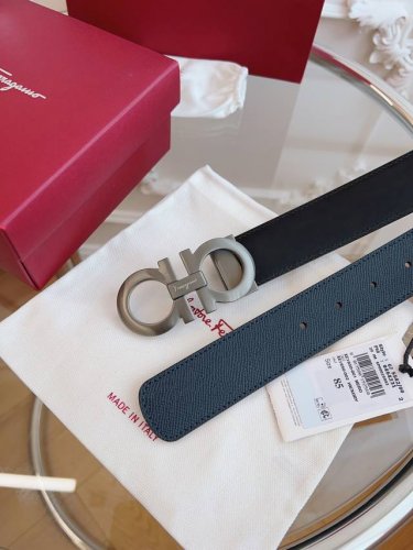 特 菲拉格慕 宽3.5Cm 原厂皮料.精密黄铜五金、正品厂Ip电镀！原版搭配