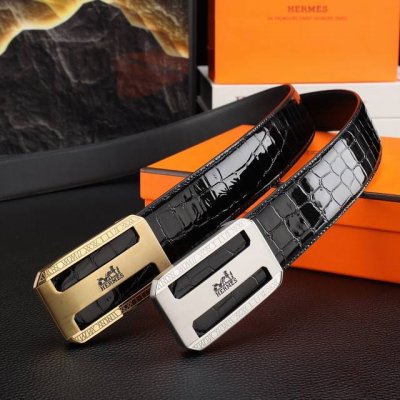 爱玛仕男士冲孔腰带- 宽度38Mm 316精品钢扣 永不掉色 精工打造 压花工艺 手感柔软 创 DDD