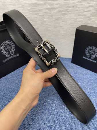 克罗心新款针扣系列腰带，采用小牛皮材质，完美搭配手工车线，经典百搭，时尚大方。 - 点击图像关闭