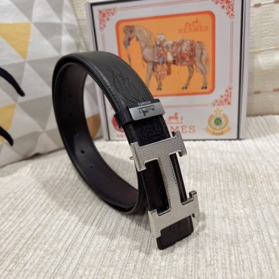 品名：爱马仕.Hermès 原单 材质：原单牛皮腰带 百分百头层牛皮腰带保证真皮，24K纯钢扣，专柜原单品质、做工精细，时尚大牌，送人自用首选 包装： 请认准如