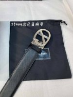 特P180 杰尼亚男士自动腰带- 宽度34Mm 316精品钢扣 精工打造 手感柔软 可以裁剪
