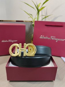 菲拉格慕男士自动腰带- 宽度34Mm 精品钢扣 精工打造 手感柔软 长短可以裁剪 DDD