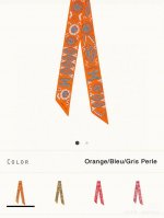 爱马仕Hermes “Kelly En Perles”Twilly小丝巾 Twilly小丝巾 100%桑蚕丝 这款小巧的真丝配饰佩戴方式千变万化，可为您的日常造