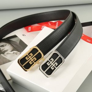 特 纪梵希 头层牛皮自动带 宽3.5Cm 官网同步，不锈钢金属标识，适合商务低调人士！自动扣款式