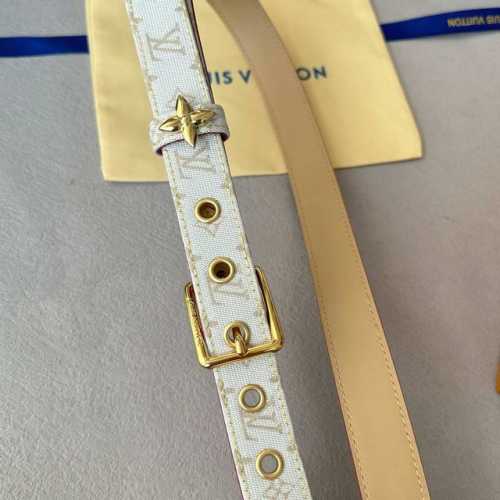 特 L0Uis Vuitt0N 今季新品 驴家女士原單腰帶 寬度25毫米 定制牛仔布面搭配裸色小牛皮底 全新开模针扣 小花五金戒子效果 皮带穿孔饰有五金 经久耐