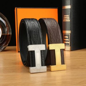 爱玛仕冲孔秘原单品质官网同步宽度3.8Cm精美钢扣头意大利进口头层原版压纹手感极佳 上身郊果棒商务休闲 长度100一125下单请留言长度