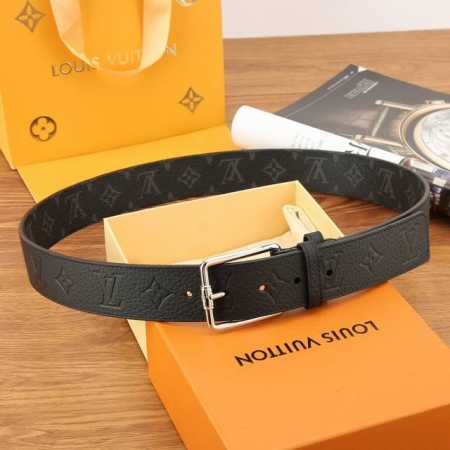 特 Lv.路易威登 全套包装 原版品质 代工厂货品 40Mm宽度 正品一体铸造五金钢扣，原厂皮料 双面原厂定制面料，区别市场货 - 点击图像关闭