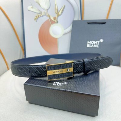 特 品牌： 万宝龙 新款进口小牛皮，手感细腻柔软。搭配纯钢精品钢扣，男士必备！宽度：3.4cm