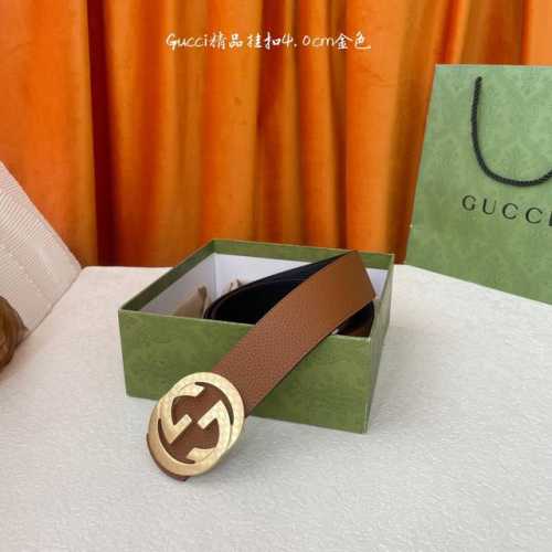 Gucci经典原单品质，双面荔枝纹皮，搭配原单精品挂扣，精工制作，细节看图，实物拍摄，高端奢华，双面可用，宽度4.0Cm