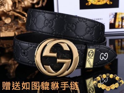 皮带：古奇.Gucci原单 腰带：认准如图专柜包装，赠送打孔器 材料：百分百头层牛皮，保证真皮。24K纯钢扣Gg花纹系列专柜同等质量， 送人自用首选 包装： 请