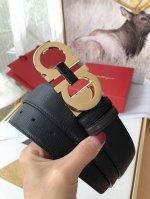 Made In Italy批 配全套包装品牌：菲拉格慕海外原单扣头材质：精品实心铜扣带身材质正面：35Mm宽度采用双面采用进口头层牛皮腰带，纯钢质五金扣头实物拍