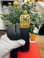 古奇头层牛皮手掌纹自动 宽3.5Cm 官网同步，不锈钢金属标识，适合商务低调人士！自动扣款式