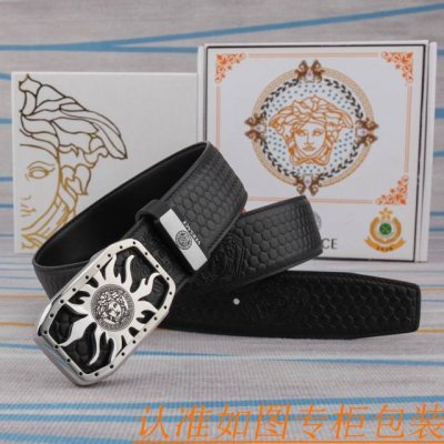 腰带皮带：范思哲原单牛皮腰带 男款皮带：材质百分百头层牛皮腰带保证真皮皮带，专柜原单品质、做工精细，时尚大牌，送人自用首选包装： 请认准如图专柜包装赠送打孔器手