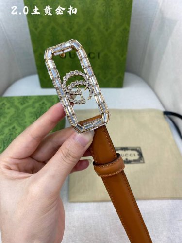 特 Gucci 古奇官网经典 正品规格 2.0Cm原版品质头层小牛皮搭配进口底
