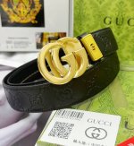 皮带：古奇..Gu..Cci自动扣- 腰带：顶级原单复刻版.古驰.自动带系列百分百进口原厂头层牛皮，保证真皮。雕花镂空工艺.真空电镀.永不掉色.24K纯钢扣头层