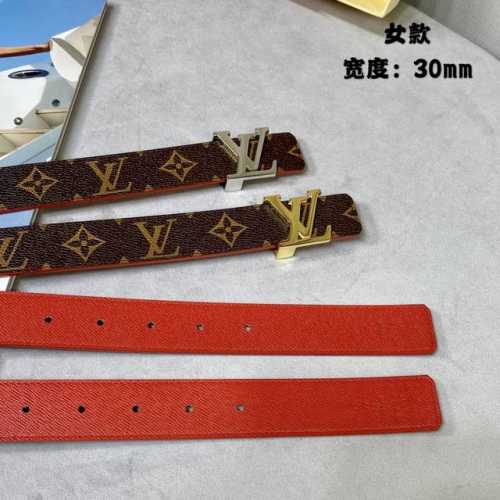 寬： 30Mm Louis Vuitton 路易威登 海外代購原單正品來襲 Made In Spain-經典雙面設計 以一當二 Mon Organ帆布皮革腰帶