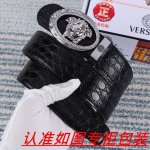 品名：Versace.范思哲原单 材料：百分百头层牛皮，保证真皮。24K纯钢扣双面可用专柜同等质量， 送人自用首选 包装： 请认准如图专柜包装，赠送打孔器，银联