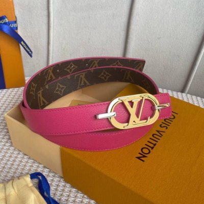 配全套包装礼盒 Lv 女款 寬： 30Mm Louis Vuitton 路易威登 海外代購原單正品來襲 Made In Spain-經典雙面設計 以一當二 Mo
