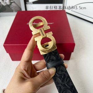 品牌：菲拉格慕新款进口小牛皮，手感细腻柔软。搭配纯钢自动精品钢扣，男士必备！宽度：3.5Cm