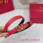 2.0Cm华伦天奴平纹腰带，双面头层牛皮，长度：.75.80.85.90.95.100.欧，钻五金扣原版开模定制庆祝]