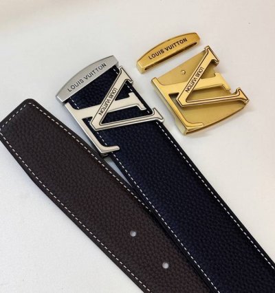 皮带 Lv.路易威登顶级复刻- 腰带 原单品质百分百进口原厂头层牛皮 保证真皮 内穿暗扣设计 雕花镂空工艺.真空电镀.永不掉色.24K纯钢扣头层小牛皮系列双面两