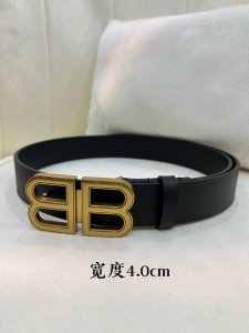 巴黎世家官网新款，双面小牛皮宽度4.0Cm 长度80-110欧，五金钻扣原版开模定制