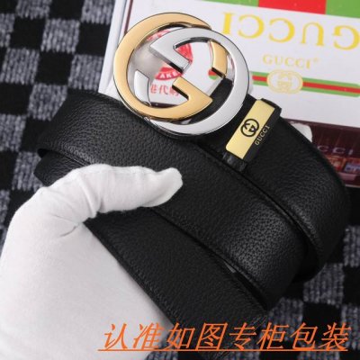 品名：古奇.Gu...Cci原单 材料：百分百头层牛皮，保证真皮。专柜原单品质、做工精细，送人自用首选 包装： 请认准如图专柜包装，赠送打孔器，银联发票，宽度3
