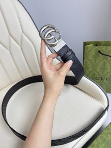 gucci，原厂精密电渡扣头，意大利原厂皮，宽3.8Cm，代购级。