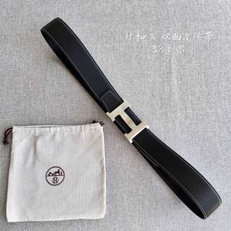 配全套包装礼盒 爱 马 仕 男款腰带 专柜在售爆款 感谢客户反馈实拍图，顶级货 自己看细节 3.8Cm都有货 码数齐 - 点击图像关闭