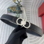 菲拉格慕 特种皮腰带系列 ，原厂五金精品不锈钢扣，手感柔软舒适 宽3.8Cm。