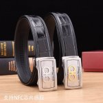 特P200 菲拉格慕自动秘原单高端品质专柜官网同步宽度3.5Cm精美自动钢扣头意大利进口包边鳄鱼肚纹手感极佳 上身郊果棒男士最爱商务休闲长度100一125下单请