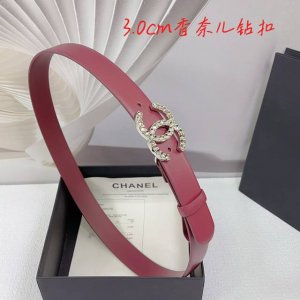 3.0Cm香奈儿腰带，双面头层牛皮，长度：.75.80.85.90.95.100.欧，满钻五金铜扣原版开模定制庆祝]