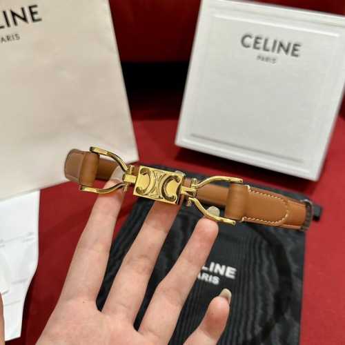 CéLine 腰带 断货王回货 伸缩腰带可调节 宽度1.8Mm精品 进口牛皮女款腰带 均码。